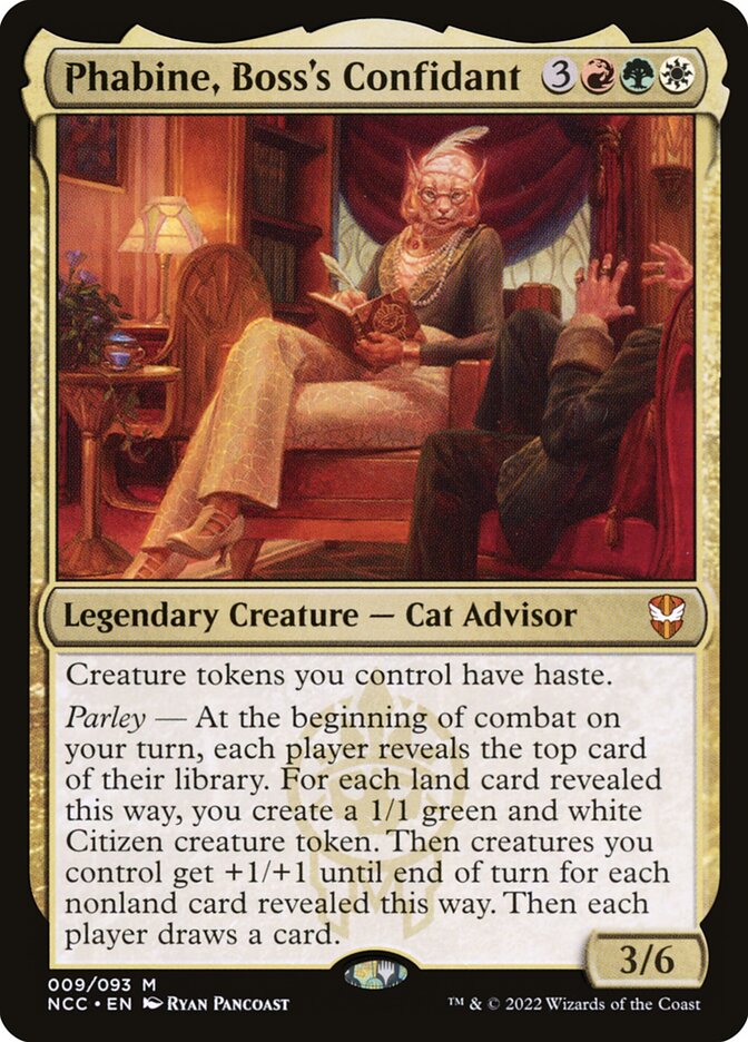 Phabine, Boss's Confidant, New capenna commander Card Art