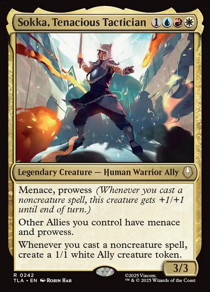 Sokka, Tenacious Tactician, Avatar: The Last Airbender Card Art