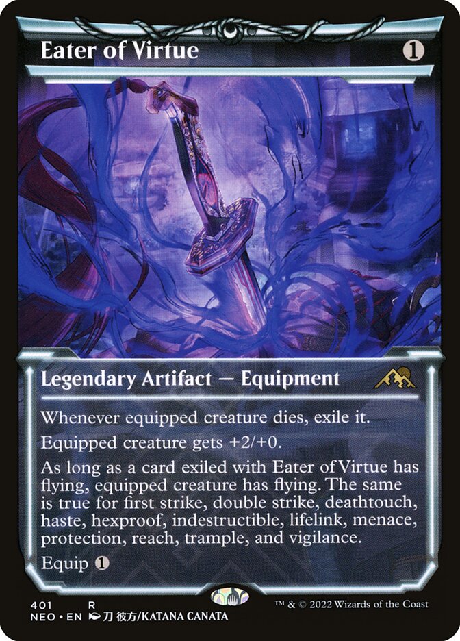 Eater of Virtue, Kamigawa: neon dynasty Card Art