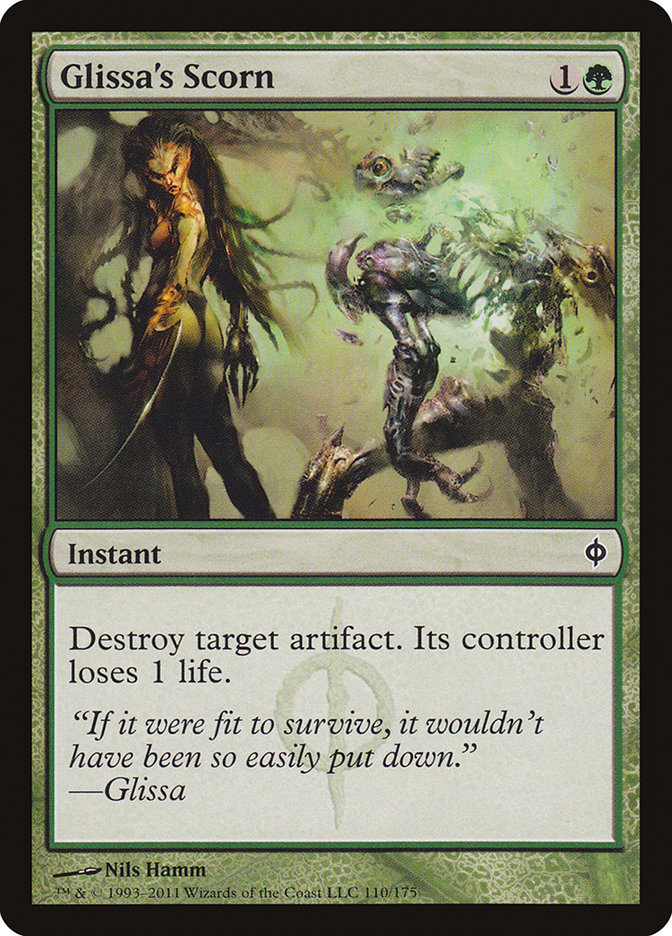 Glissa's Scorn, New Phyrexia Card Art