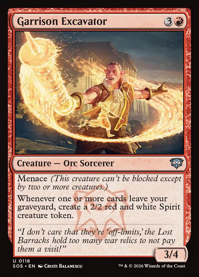 Garrison Excavator, Secrets Of Strixhaven Card Art