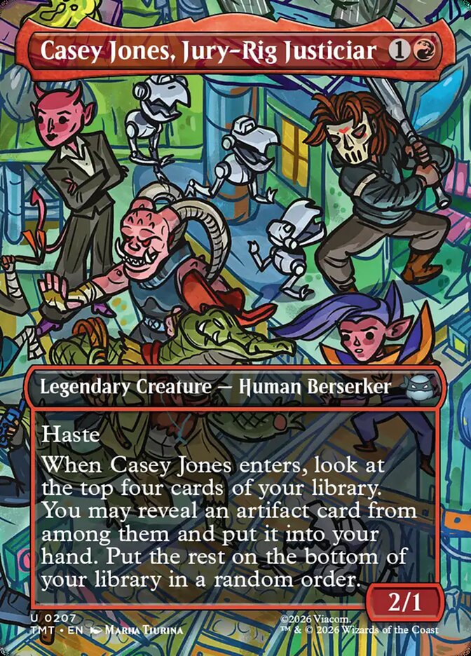 Casey Jones, Jury-Rig Justiciar, Teenage Mutant Ninja Turtles Card Art