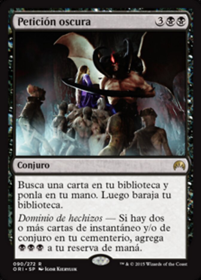 Dark Petition, Magic Origins Card Art