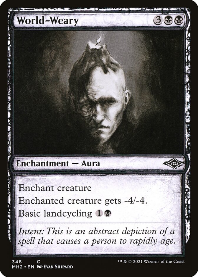 World-Weary, Modern horizons 2 Card Art