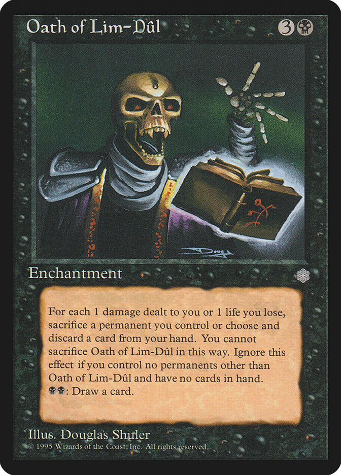 Oath of Lim-Dûl, Ice Age Card Art