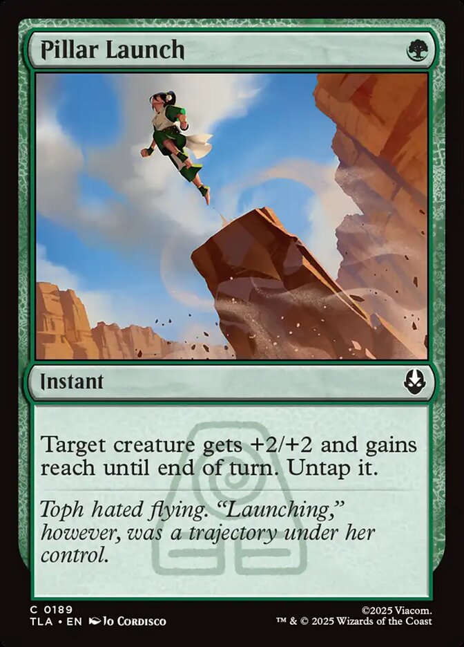 Pillar Launch, Avatar: The Last Airbender Card Art