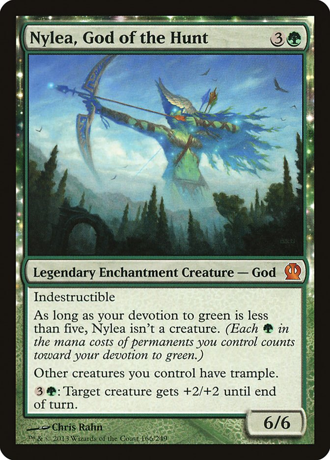 Nylea, God of the Hunt, Theros Card Art