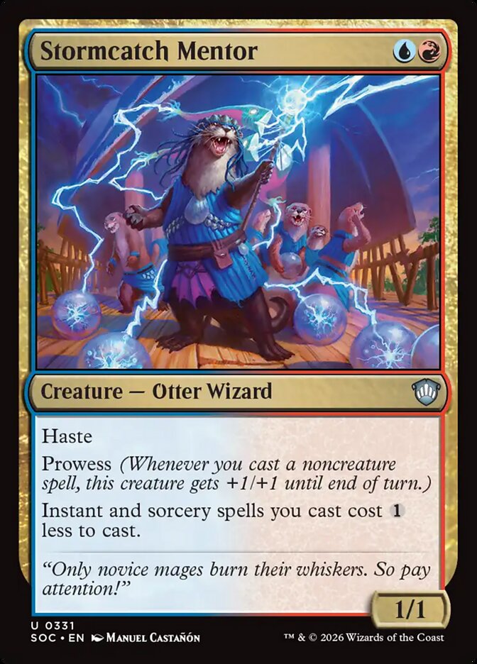 Stormcatch Mentor, Secrets Of Strixhaven Commander Card Art