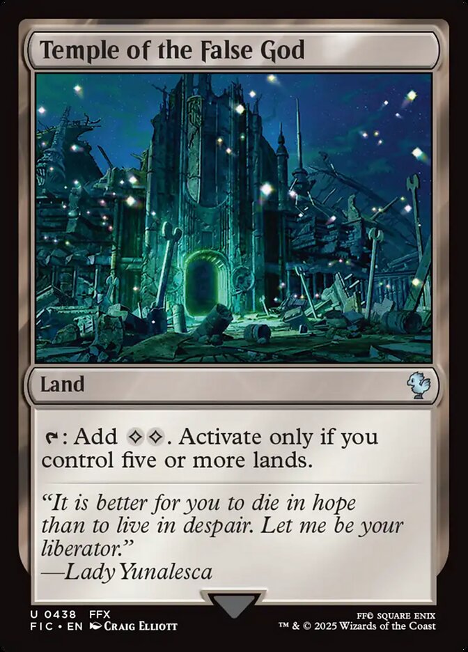 Temple of the False God, Final fantasy commander Card Art