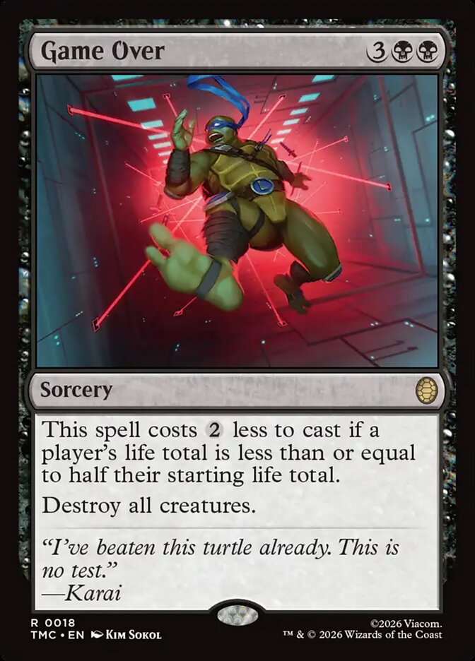 Game Over, Teenage Mutant Ninja Turtles Eternal Card Art