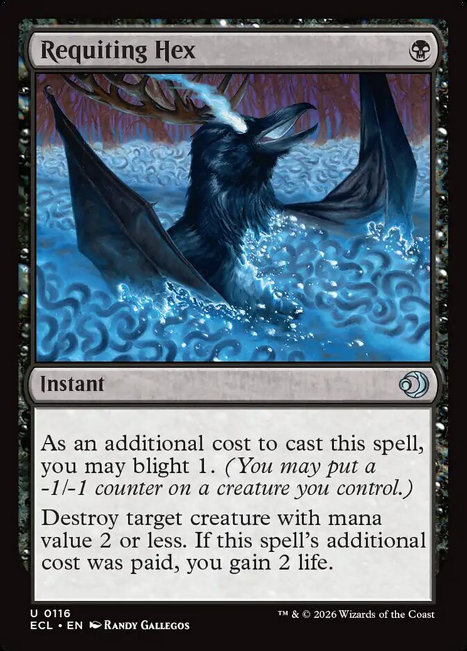 Requiting Hex, Lorwyn Eclipsed Card Art