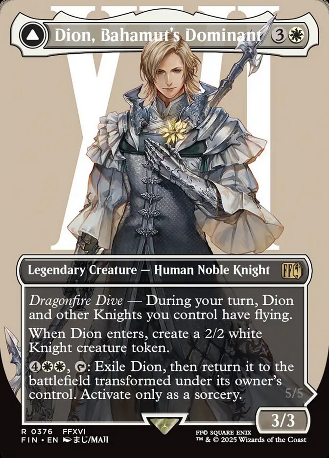 Dion, Bahamut's Dominant // Bahamut, Warden of Light, Final fantasy Card Art