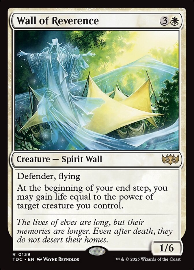 Wall of Reverence, Tarkir: dragonstorm commander Card Art