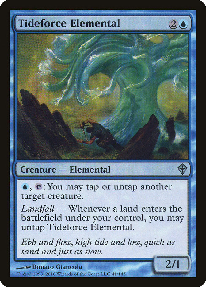 Tideforce Elemental, Worldwake Card Art