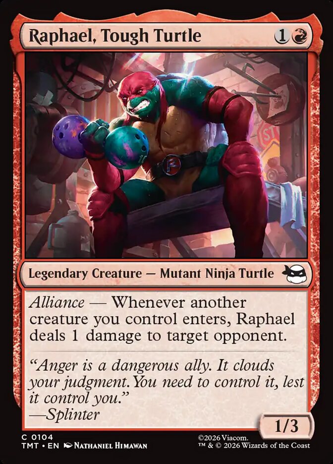 Raphael, Tough Turtle, Teenage Mutant Ninja Turtles Card Art