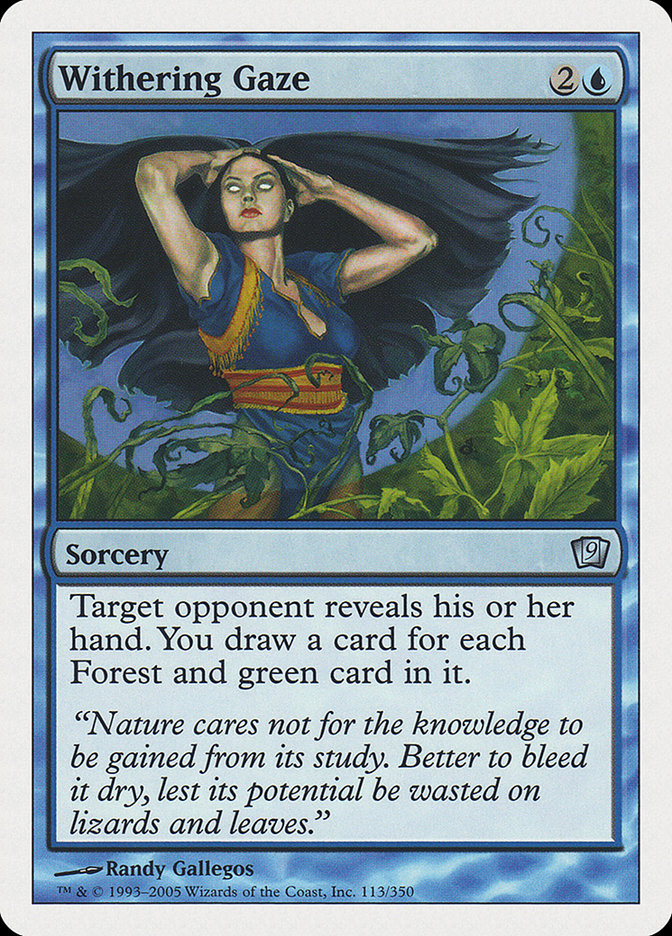 Withering Gaze, Ninth Edition Card Art