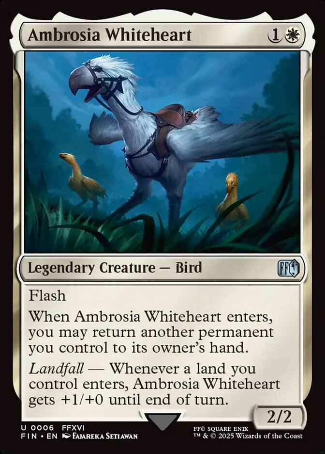 Ambrosia Whiteheart, Final fantasy Card Art