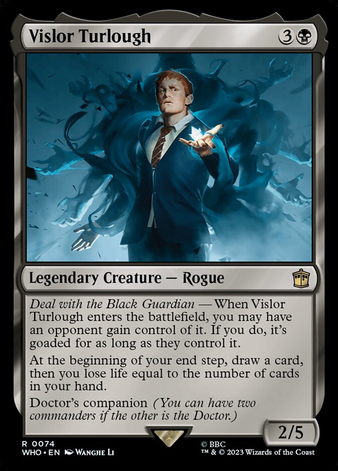 Vislor Turlough, Doctor Who Card Art