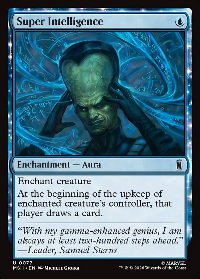 Super Intelligence, Marvel Super Heroes Card Art