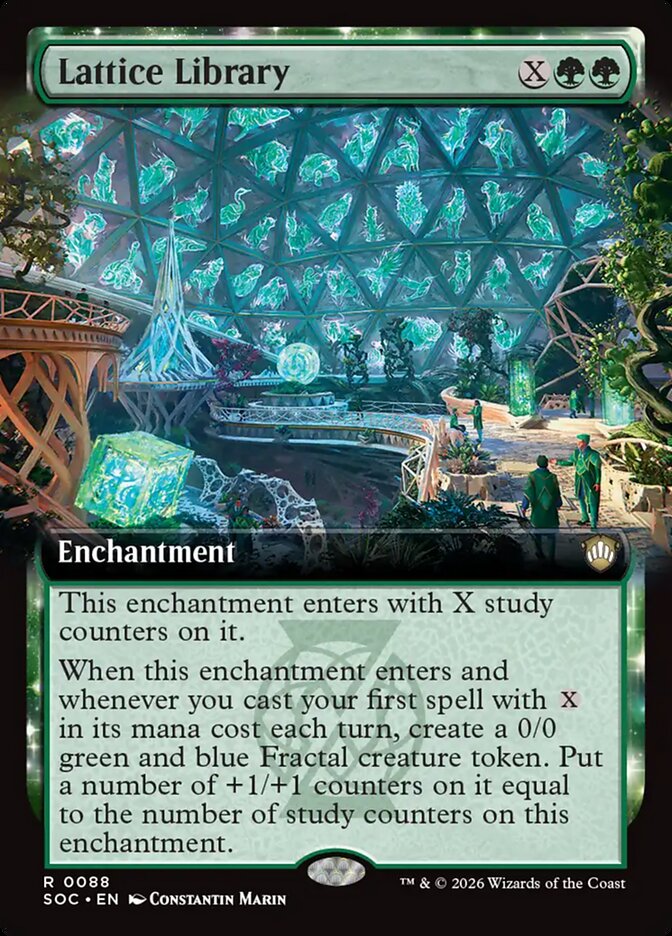 Lattice Library, Secrets Of Strixhaven Commander Card Art