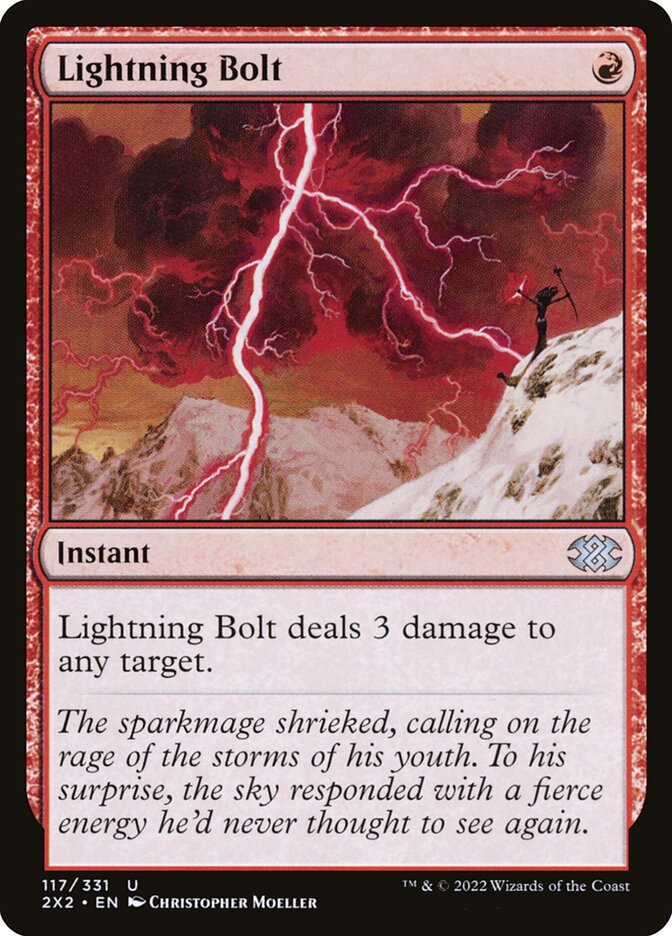 Lightning Bolt, Double Masters 2022 Card Art