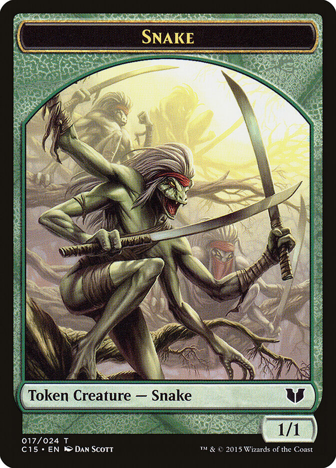Snake, Commander 2015 Tokens Card Art