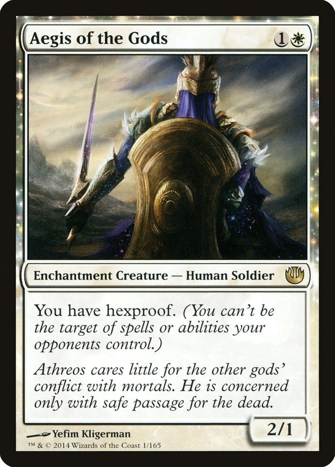 Aegis of the Gods, Journey Into Nyx Card Art