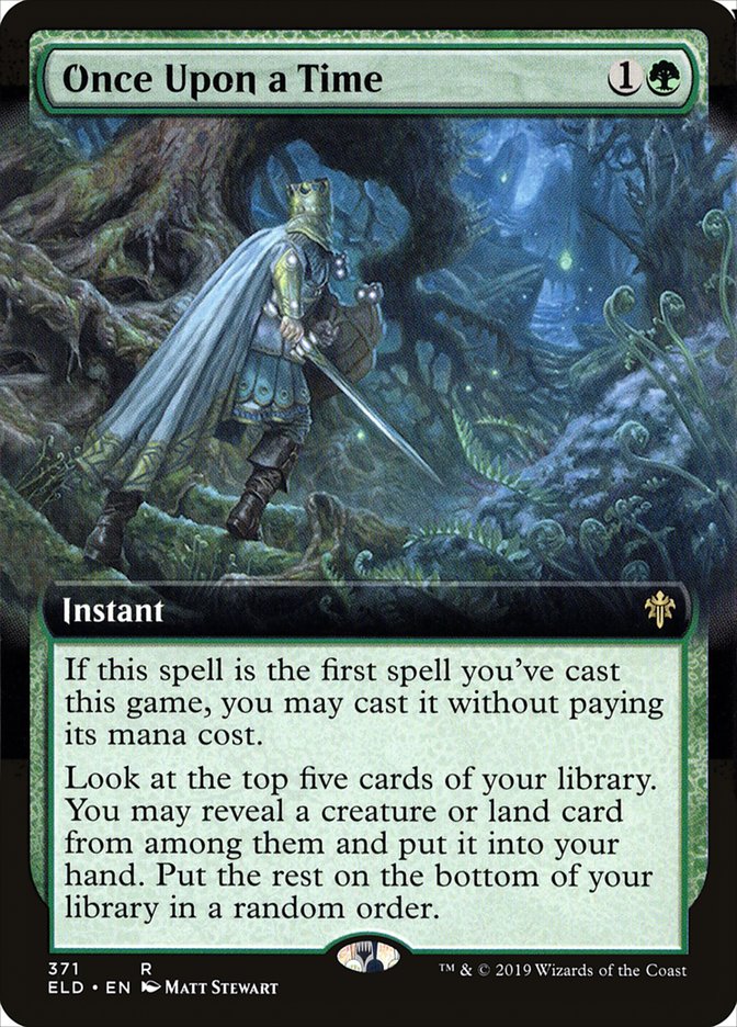 Once Upon a Time, Throne of eldraine Card Art