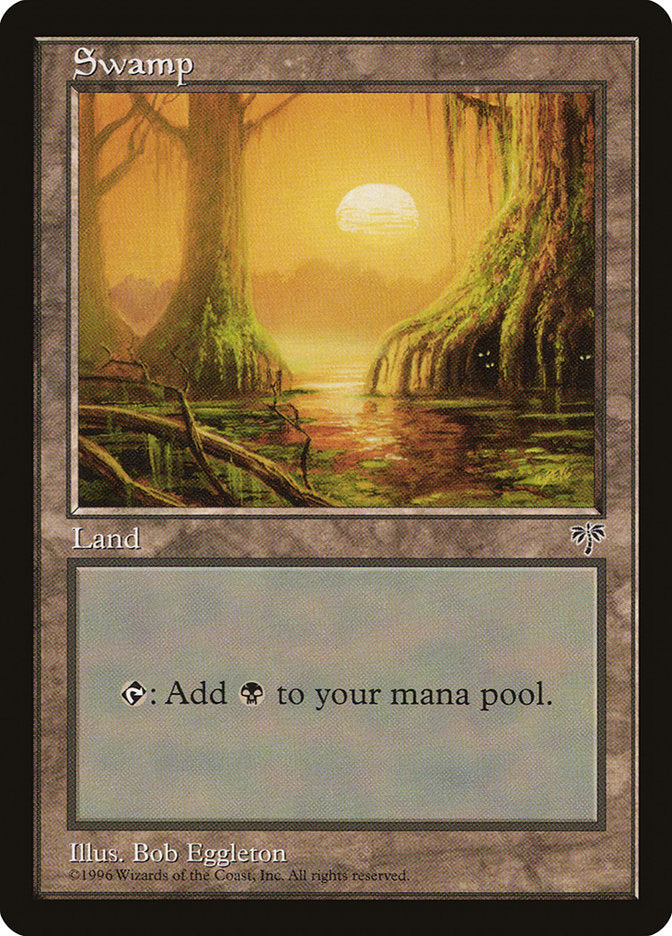 Swamp, Mirage Card Art