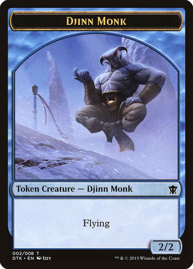 Djinn Monk, Dragons Of Tarkir Tokens Card Art