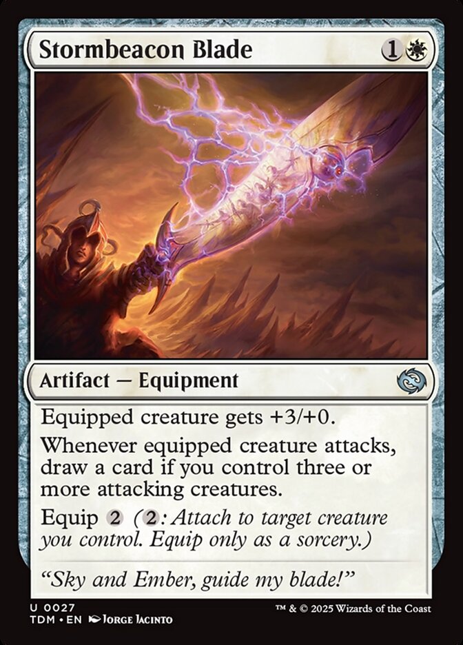 Stormbeacon Blade, Tarkir: dragonstorm Card Art