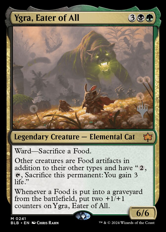 Ygra, Eater of All, Bloomburrow promos Card Art