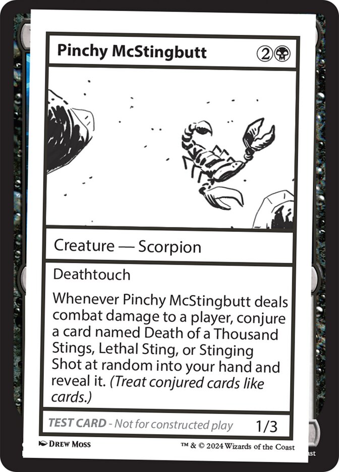 Pinchy McStingbutt, Mystery booster 2 Card Art