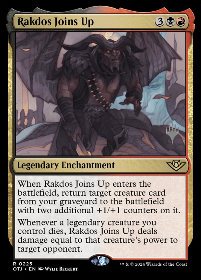 Rakdos Joins Up, Outlaws of thunder junction promos Card Art