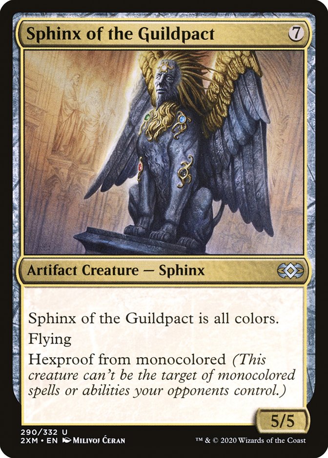 Sphinx of the Guildpact, Double masters Card Art