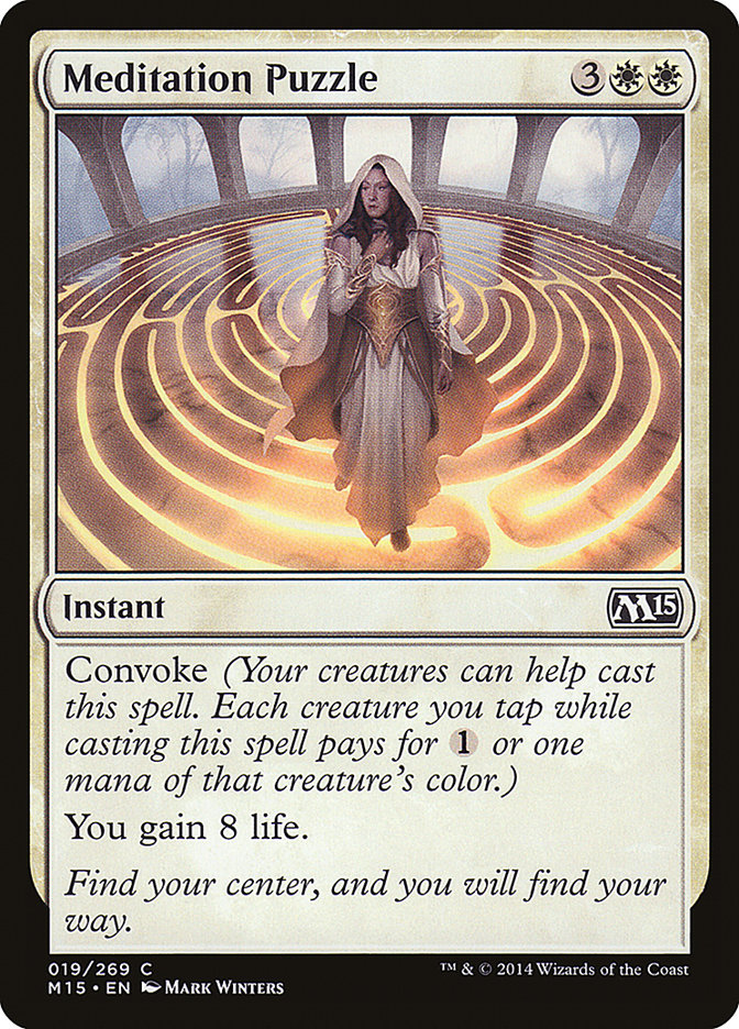 Meditation Puzzle, Magic 2015 Card Art