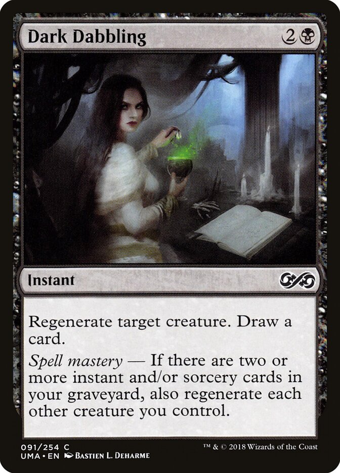 Dark Dabbling, Ultimate Masters Card Art