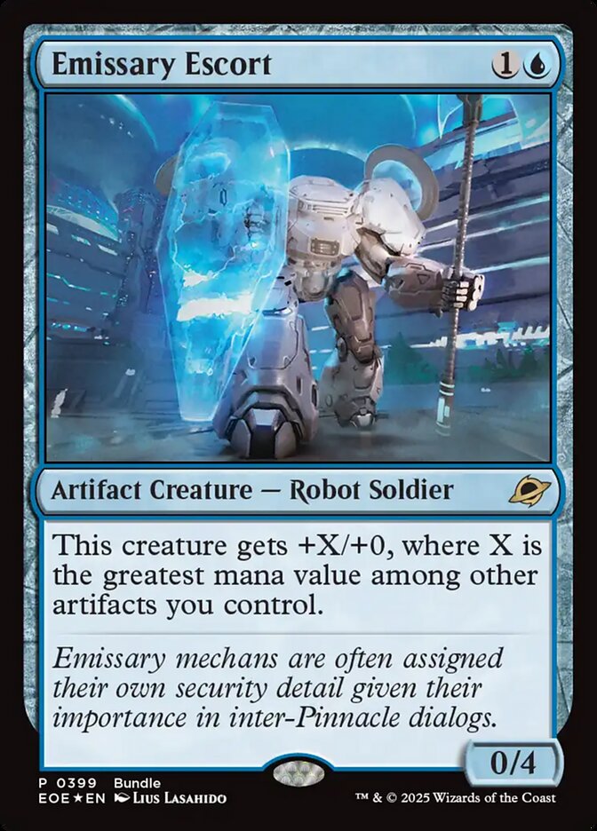 Emissary Escort, Edge Of Eternities Card Art