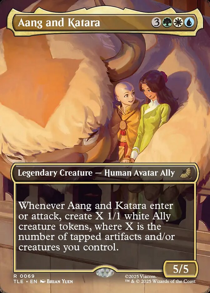 Aang and Katara, Avatar: The Last Airbender Eternal Card Art