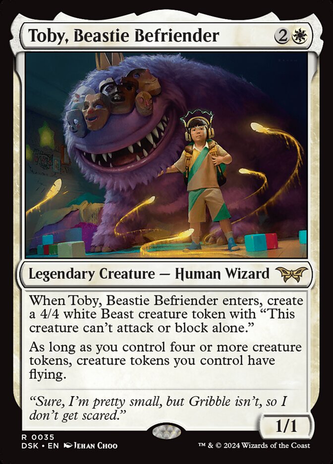 Toby, Beastie Befriender, Duskmourn: house of horror Card Art