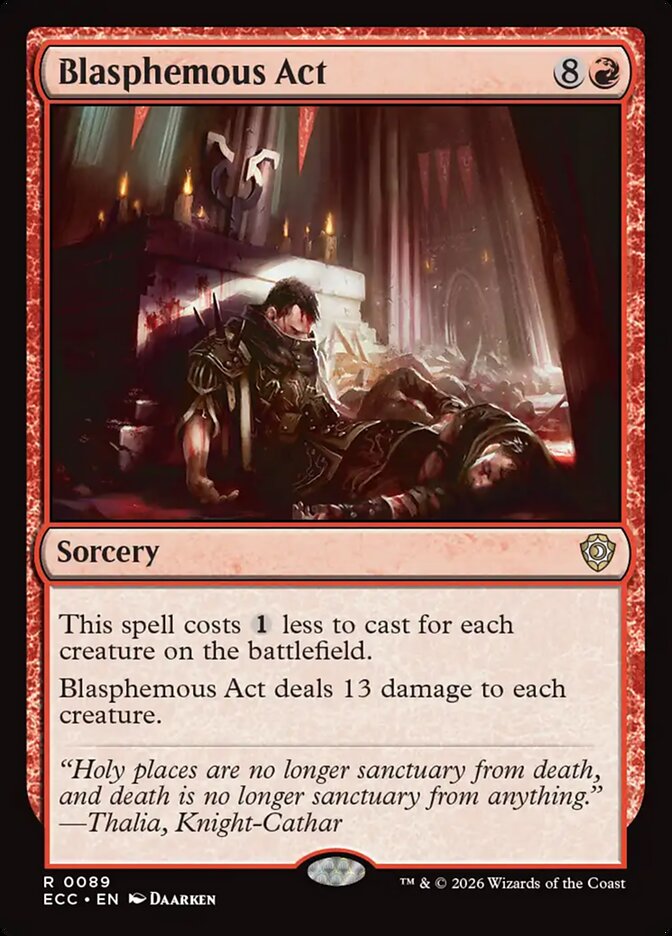 Blasphemous Act, Lorwyn Eclipsed Commander Card Art