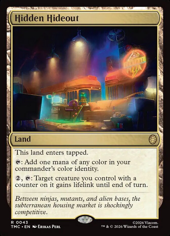 Hidden Hideout, Teenage Mutant Ninja Turtles Eternal Card Art