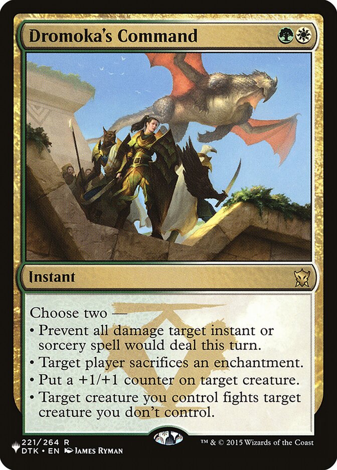 Dromoka's Command, The List Card Art