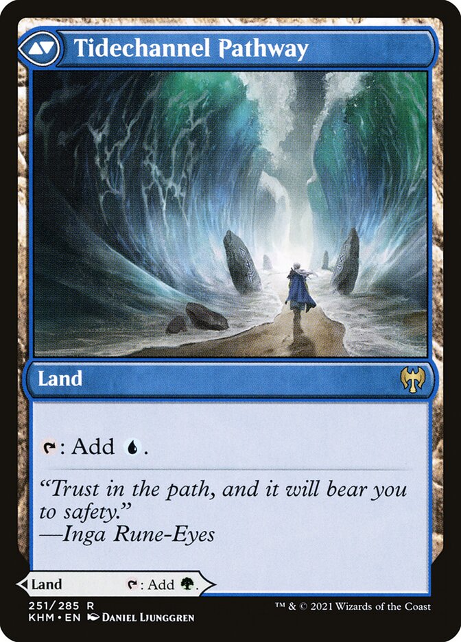 Barkchannel Pathway // Tidechannel Pathway, The List Card Art