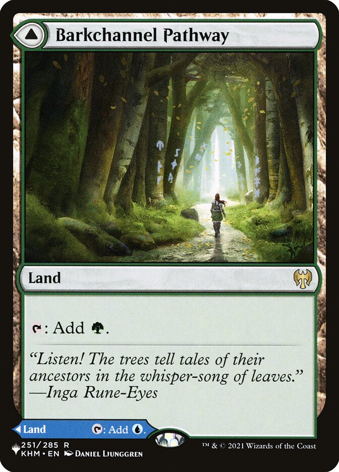 Barkchannel Pathway // Tidechannel Pathway, The List Card Art