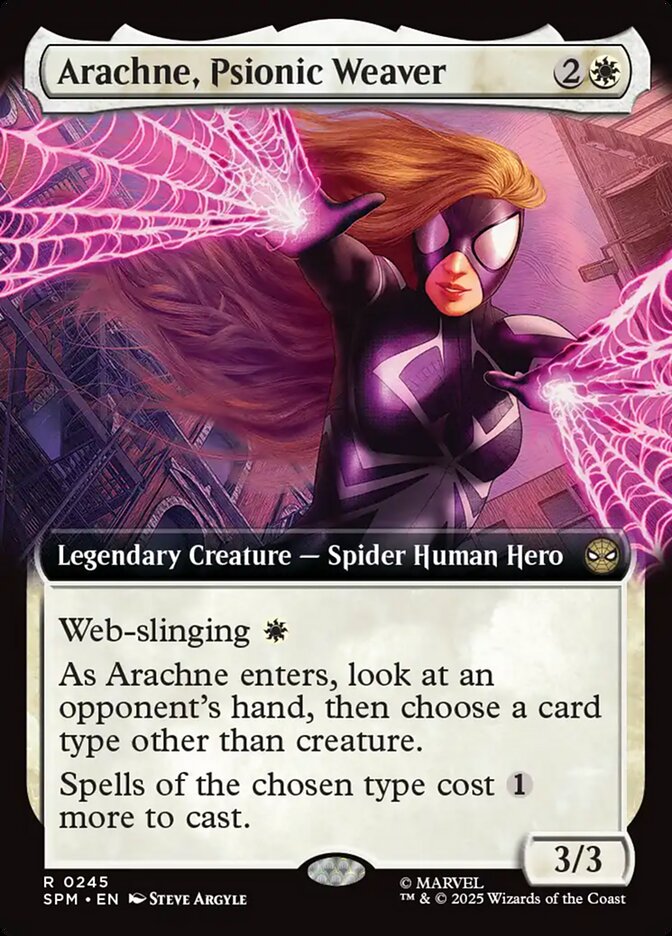 Arachne, Psionic Weaver, Marvel'S Spider-Man Card Art