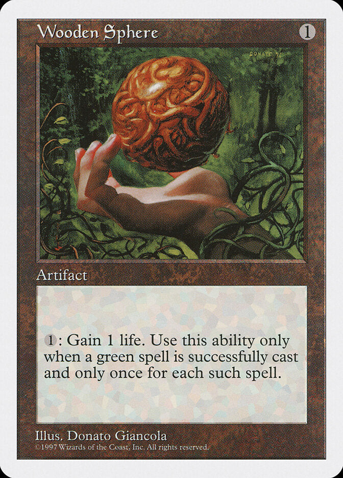 Wooden Sphere, Fifth Edition Card Art