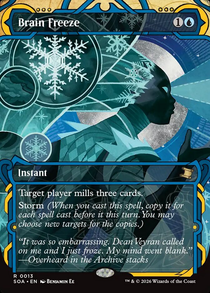 Brain Freeze, Secrets Of Strixhaven Mystical Archive Card Art