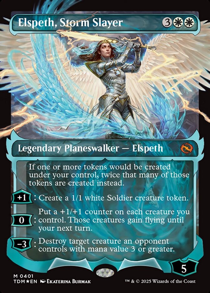 Elspeth, Storm Slayer, Tarkir: dragonstorm Card Art