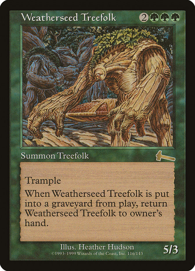 Weatherseed Treefolk, Urza's legacy Card Art